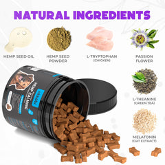 OKKÖBI masticables relajantes para perros, sabor pollo facilita la aceptación.