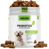 OKKÖBI Probióticos para perros en envase, promueve digestión equilibrada.