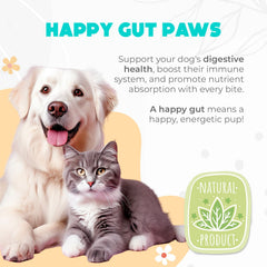 OKKÖBI Probiotics para perros, sabor calabaza, apoyo digestivo agradable