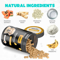 OKKÖBI Probiotics para perros, masticables, textura suave para mascotas sensibles