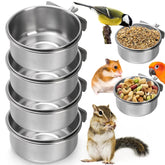Okllen cuenco alimentacion aves con abrazadera, fijación estable para jaula
