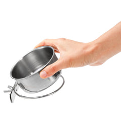 Okllen tazon agua aves con clamp removible, facilita llenado y limpieza