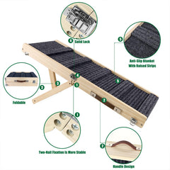 Rampa Okydoky de madera natural robusta para uso diario.