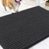 OLANLY alfombra de entrada con chenille para patas, suave y cálida al tacto.