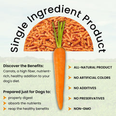 Olewo Zanahorias Originales para Perros: fibra prebiótica y probióticos para salud intestinal
