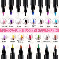 OLINGYOU esmalte para uñas de perro sin olor, seguro y cómodo