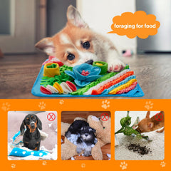 Oliumt Snuffle Mat para conejos en azul, invita a actividades de forraje
