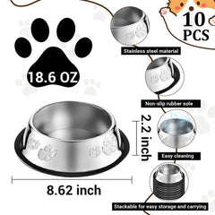 Tazones Olutacot de 18.6 oz, útiles para comida o agua.