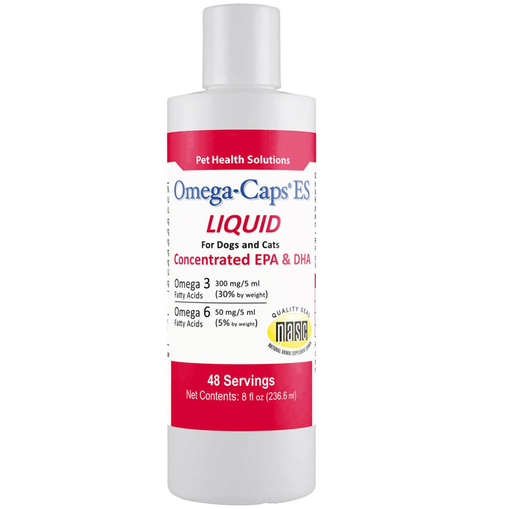 Omega-Caps ES: gota de aceite de pescado, favorece piel suave y brillo.