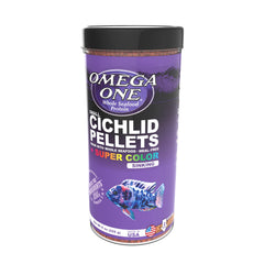 Cíclidos consumen Omega One, pastillas insolubles reducen desechos y mantienen el tanque limpio.