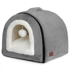 OMIVIER cama gato interior plegable, refugio cómodo para siestas tranquilas.