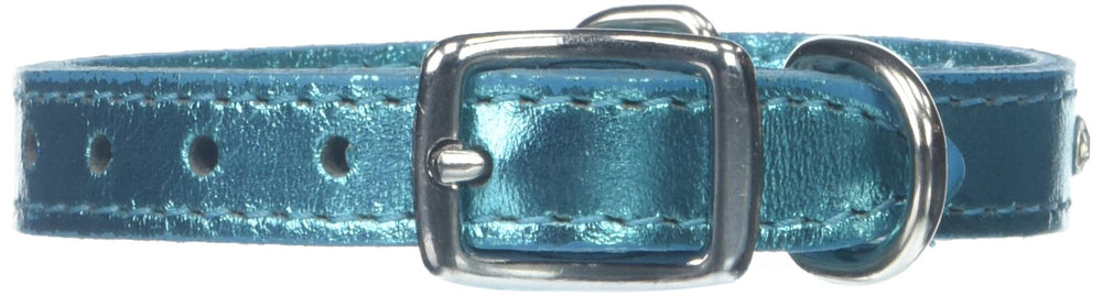 OmniPet collar de cuero con cristales, ideal para lucir elegante en paseos.