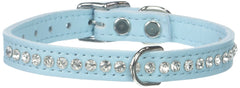 OmniPet Signature Collar con herraje níquel y cristal, diseño duradero para uso diario.