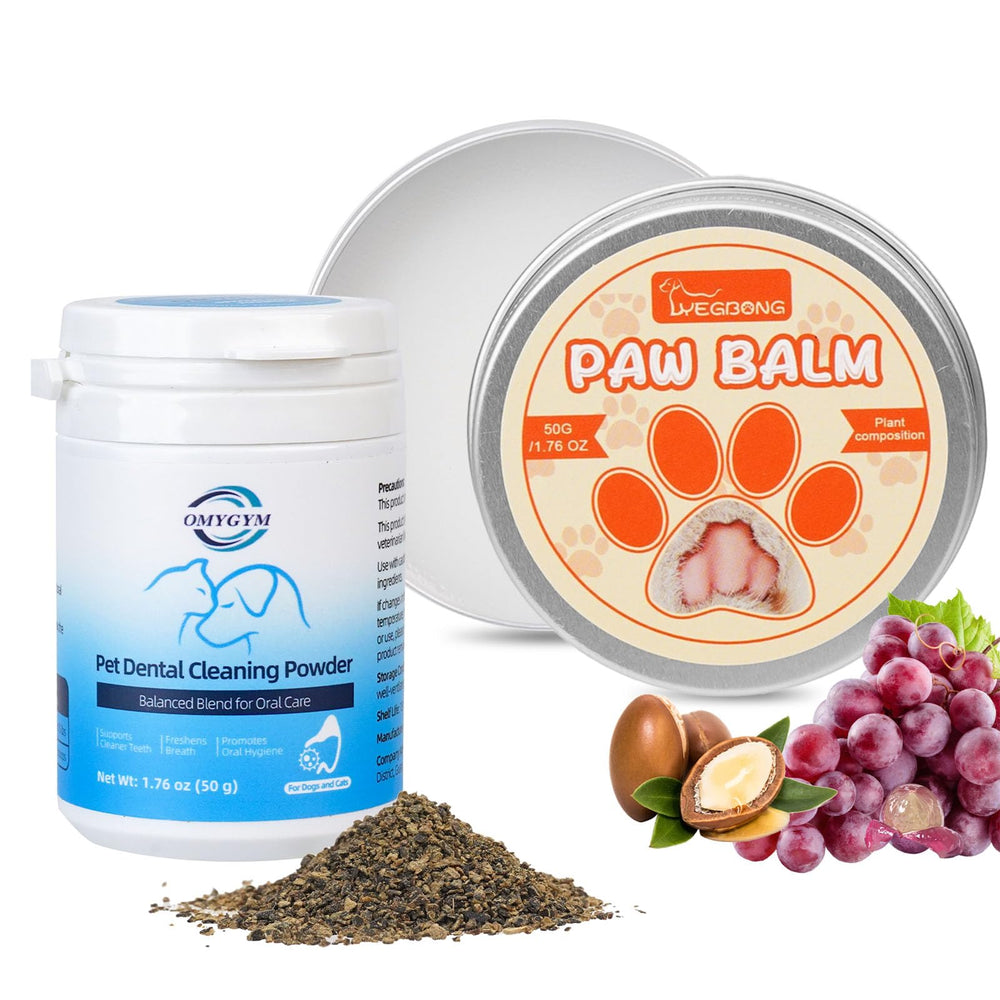OMYGYM polvo dental para perros y gatos, listo para uso diario.