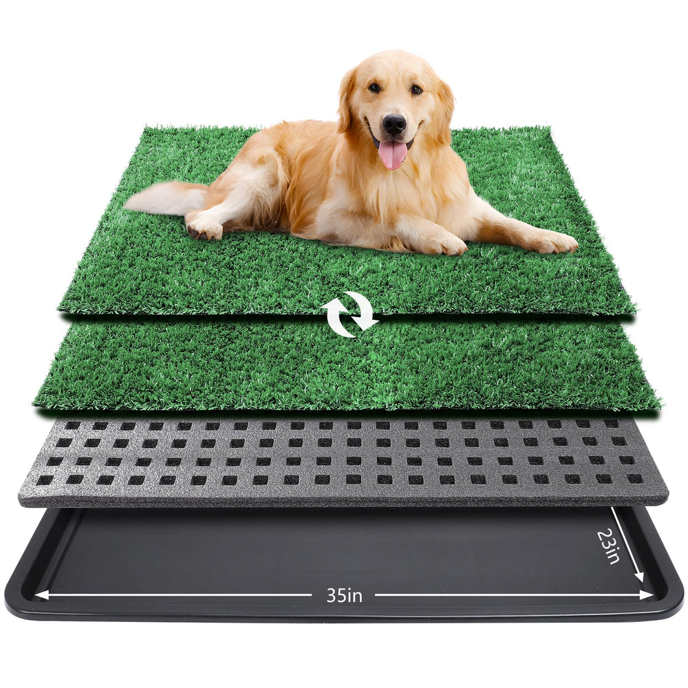 Ondware alfombrilla de hierba artificial para perros, superficie realista ideal para entrenamiento en casa