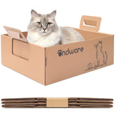 Ondware cajas desechables para gatos plegables, ideales para viajes y hogares con varios gatos