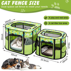 Ondware jaula para gatos plegable para uso interior y exterior, fácil de transportar
