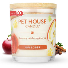 One Fur All vela sidra de manzana, aroma otoñal para hogares con mascotas