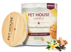 One Fur All: vela casa mascotas otoño, aroma duradero para habitaciones grandes.