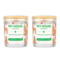 One Fur All velas para mascotas con aroma galletas de jengibre para casa festiva.