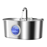 ONECUTE fontana-gato acero inoxidable 3,2L, agua fresca para mascotas