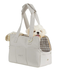 ONECUTE transportin para perro pequeno con bolsillos grandes, ideal para guardar accesorios durante el viaje
