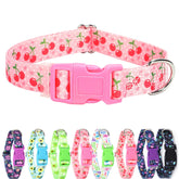 ONEFOJOJO collar rosa cereza XL para perros grandes, estilo distintivo para paseos diarios.