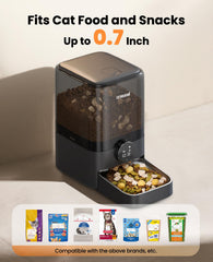 oneisall alimentador automatico para gatos, porciones de 6 g para control de raciones