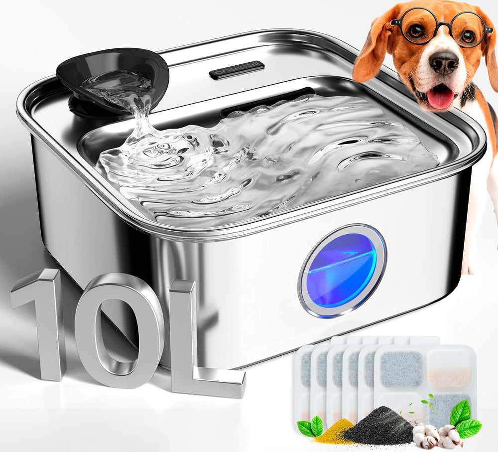 oneisall bebederos para perros con gran capacidad de 10 litros para varias mascotas.