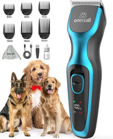 Oneisall cortapelos para perros con cuchillas desmontables de acero inoxidable, limpieza rápida