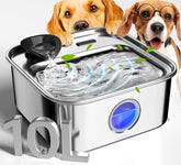 Oneisall fuente para perros grandes, capacidad 10L, ideal para múltiples mascotas.