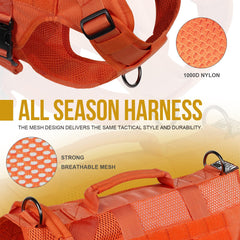 Arnés ONETIGRIS con paneles MOLLE para accesorios y parches.