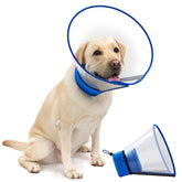 OneTigris collar cono para perro azul talla M: cómodo y transpirable.