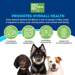 Only Natural Pet Aceite Salmón Alaska Ingredientes destacan Omega-3 y Omega-6