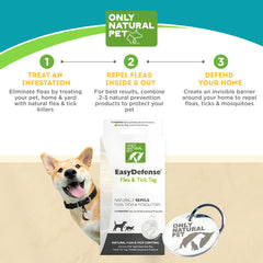 Only Natural Pet EasyDefense accesorio collar enganche clip, fácil de colocar.