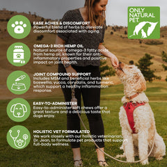 Only Natural Pet Hemp Advanced Mobility, semillas-canamo-y-acidos-grasos beneficiosos para articulaciones.