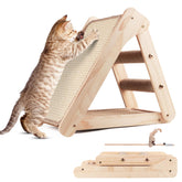 Oroonoko tablero rasca sisal gato triangulo con escalera para rascar y ejercitarse.