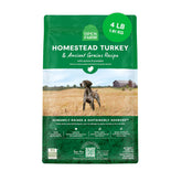 Open Farm empaque de comida para perros con granos antiguos y trazabilidad.