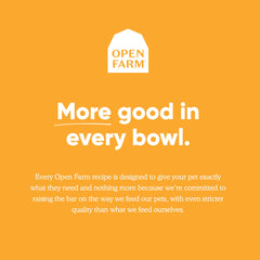 Open Farm ingredientes naturales sin artificiales, ideal para complementar las comidas de mascotas