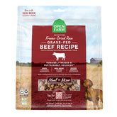 Open Farm mordiscos crudos de res 95% carne; sabor intenso para cada bocado.