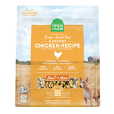 Open Farm mordiscos deshidratados de pollo, snack proteico para perros.