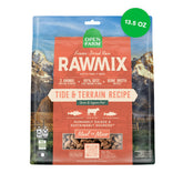 Open Farm RawMix: trozos crudos liofilizados de pescado y carne para realzar sabor y nutrición.