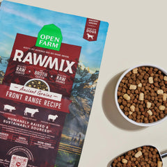 Open Farm RawMix, trozos liofilizados crudos, sabor intenso para paladar exigente