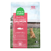 Open Farm salmón salvaje capturado, proteína principal de alta calidad para gatos.