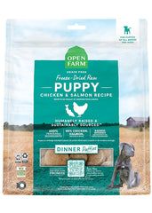 Open Farm Puppy hamburguesa pollo-samon: porción lista para cachorro con sabor intenso