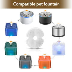 Opeth filtro para bebedero de gato con algodón activado, doce paquetes, reduce impurezas del agua.
