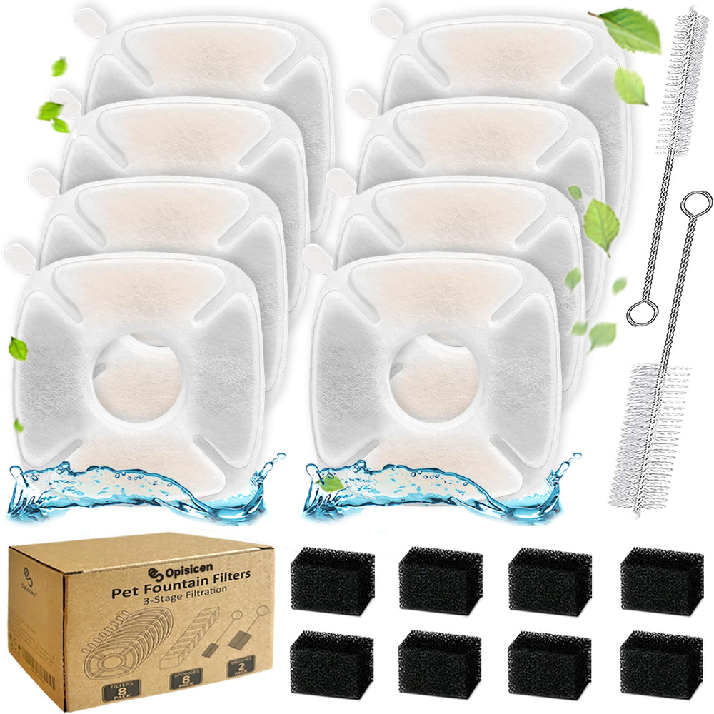 OPISICEN filtros para gato 95 onzas con filtración triple para agua fresca.