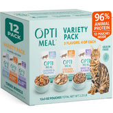 Optimeal Gatos pack-variedad sabores en salsa para comidas diarias.