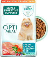 Optimeal Toy Breed: salmón como primer ingrediente para proteína fácilmente digerible.