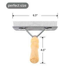 Ordermore dientes de acero del rastrillo ofrecen desenredado eficiente sin tirar del pelo